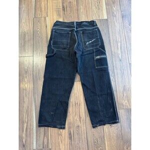 Kno Betta Black Jeans USA Mens Size 36W Carpenter Dungaree Y2K Baggy Denim